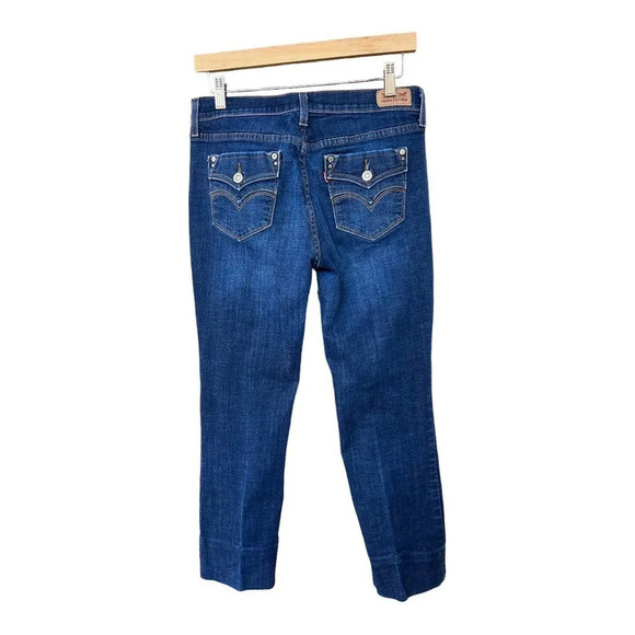 Levi's Women's 505 Straight Leg Roll Cuff Size 29 Waist x 32 Length - Picture 5 of 7